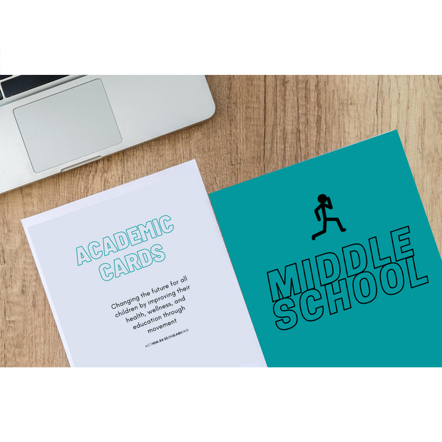Middle School Academic Cards - actionbasedlearning
