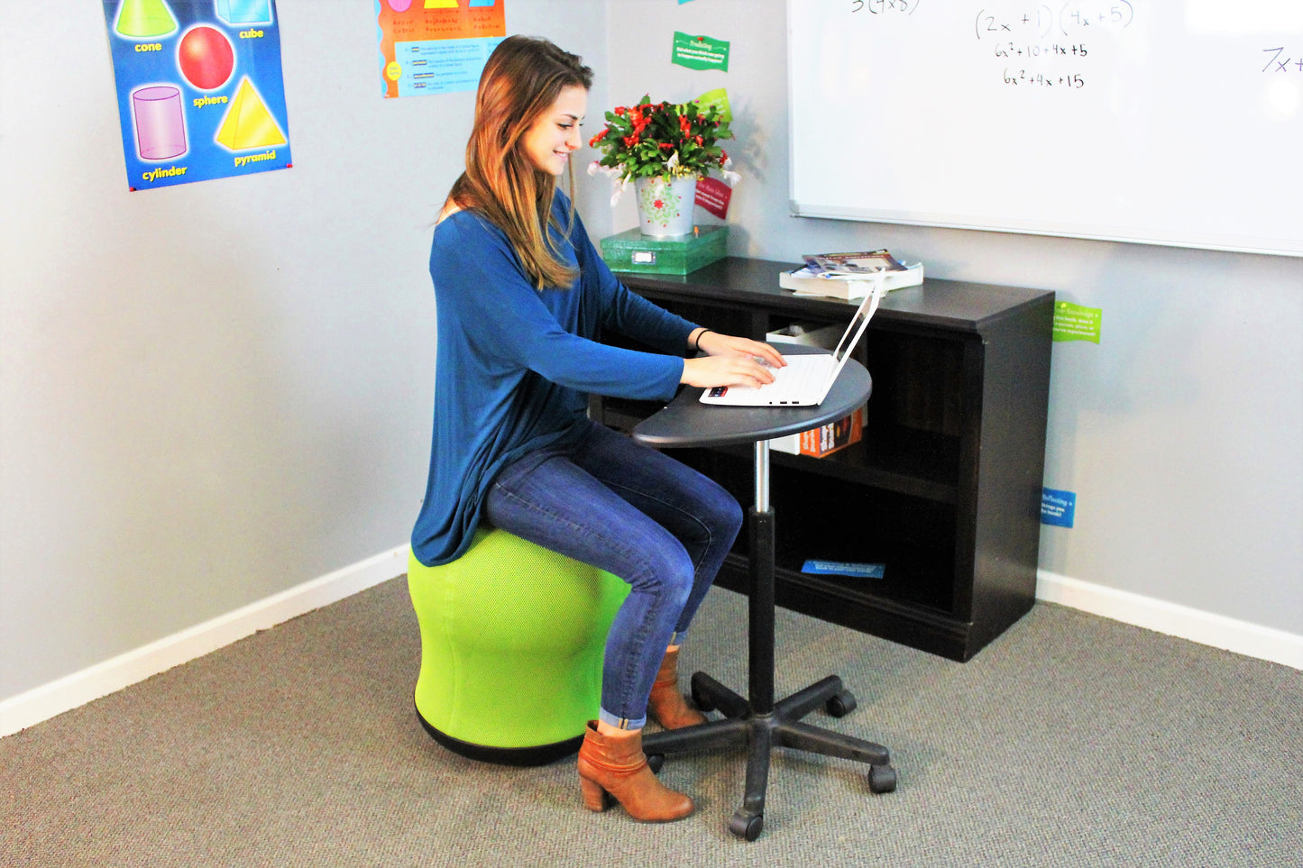 Mobile Workstation (single sit/stand desk) - actionbasedlearning