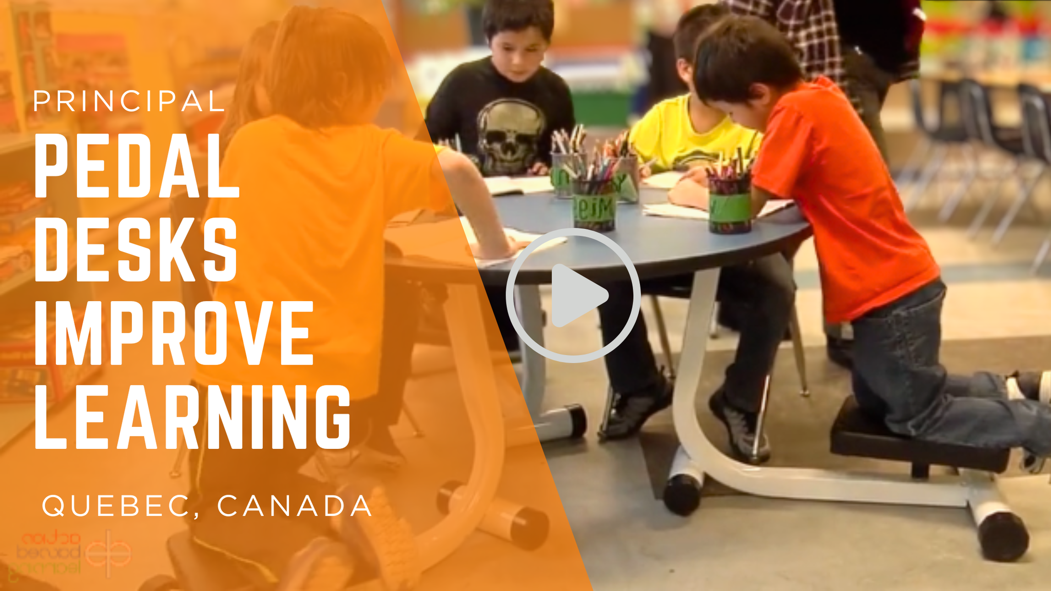 Kateri School Kinesthetic Desks and Pedal Desk Implementation- Kahnawakee Quebec, Canada