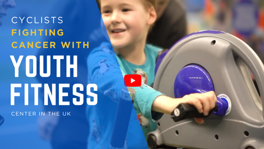 Cyclists Fighting Cancer with Youth Fitness Bikes - Sheffield, England