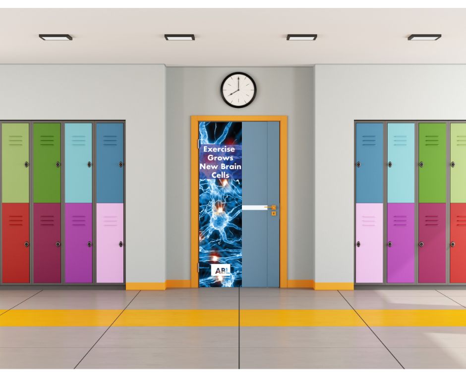 Classroom Door Graphic - Blue Neuron