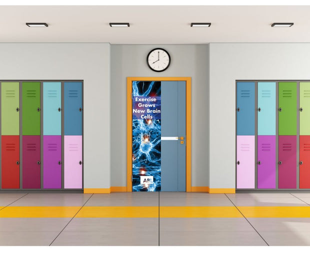 Classroom Door Graphic - Blue Neuron
