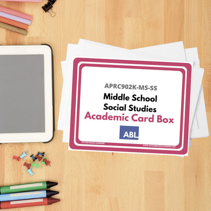 Middle School Academic Card Sets - Action Based Learning