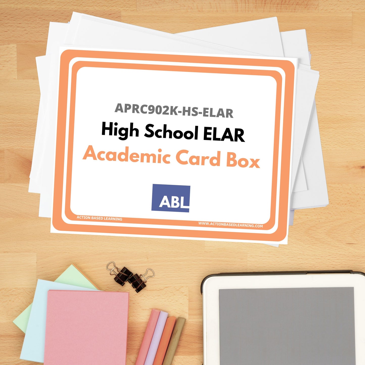 High School Academic Card Sets - Action Based Learning