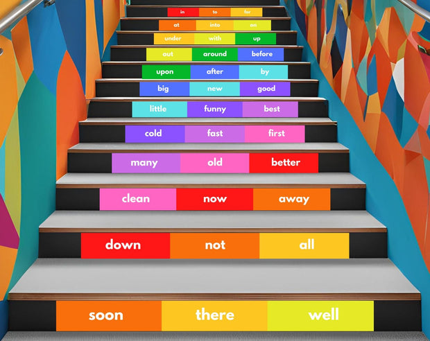 High Frequency Words Stair Stickers