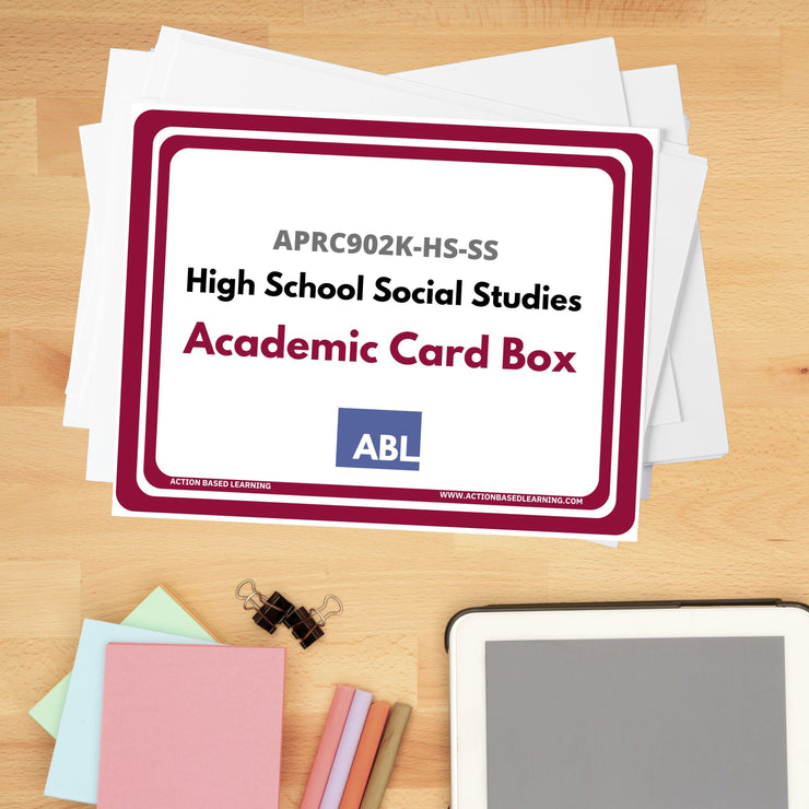 High School Academic Card Sets - Action Based Learning