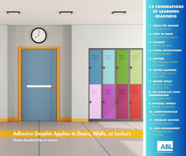 School Hallway/Classroom Door Graphic - 12 Foundations of Learning
