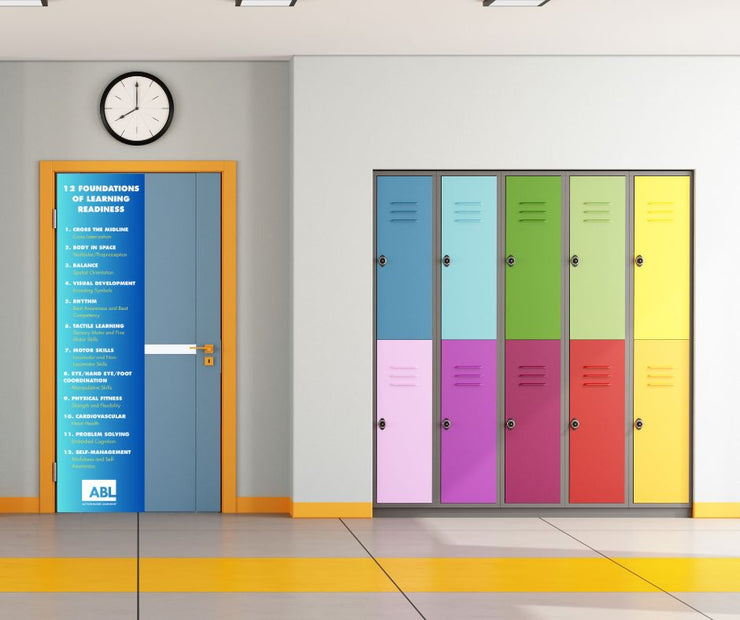 School Hallway/Classroom Door Graphic - 12 Foundations of Learning