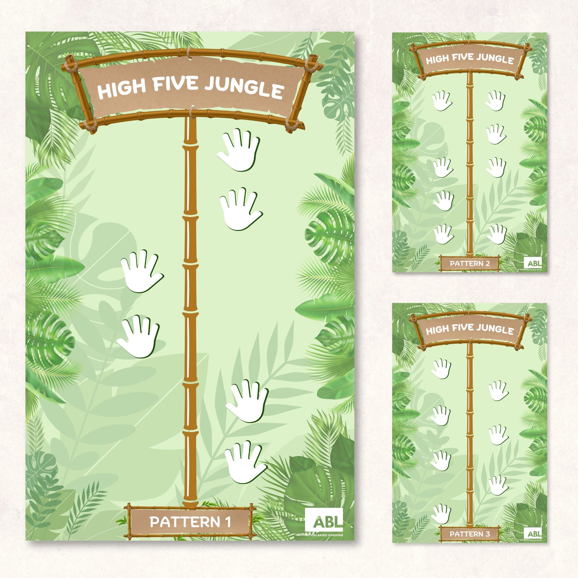 High Five Jungle Wall Mount - Action Based Learning