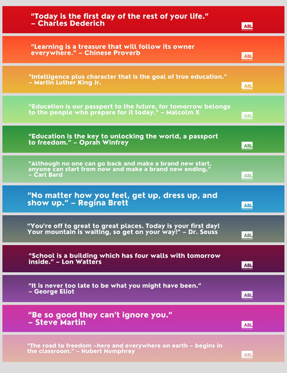 Motivational Stair Stickers - Action Based Learning