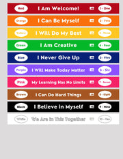 Elementary Affirmations Stair Stickers - Action Based Learning