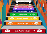 Elementary Affirmations Stair Stickers - Action Based Learning