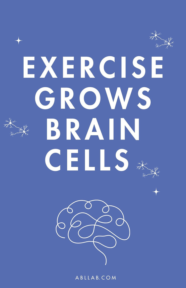 Exercise Grows Brain Cells Poster Set - Action Based Learning