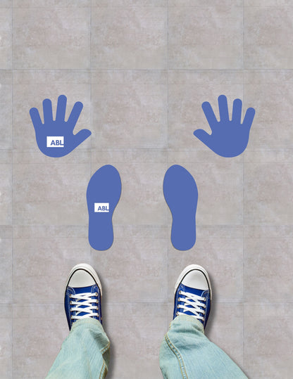 High Five Hands and Feet Adhesive Graphics Set - Action Based Learning
