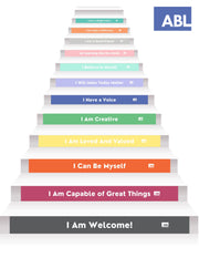 Middle/High School Affirmations Stair Stickers - Action Based Learning