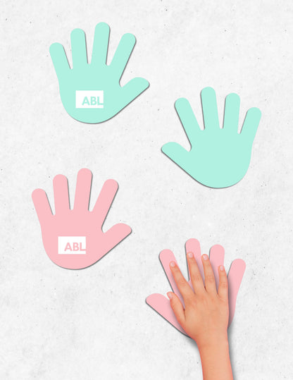 High Five Hands and Feet Adhesive Graphics Set - Action Based Learning