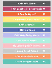 Middle/High School Affirmations Stair Stickers - Action Based Learning