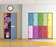 Classroom Door Graphic - Pink Neurons