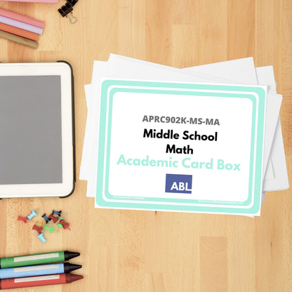 Middle School Academic Card Sets - Action Based Learning