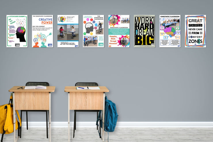 Kinesthetic Classroom Poster Set - Action Based Learning