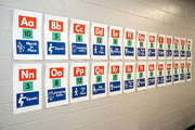 Alphabet Exercise Wall Cards