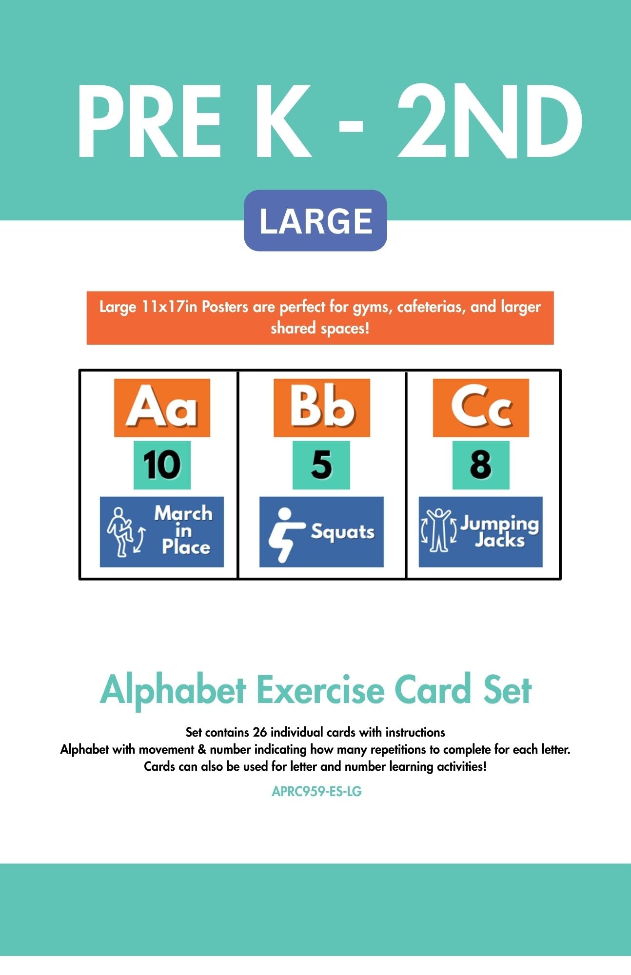 Alphabet Exercise Wall Cards