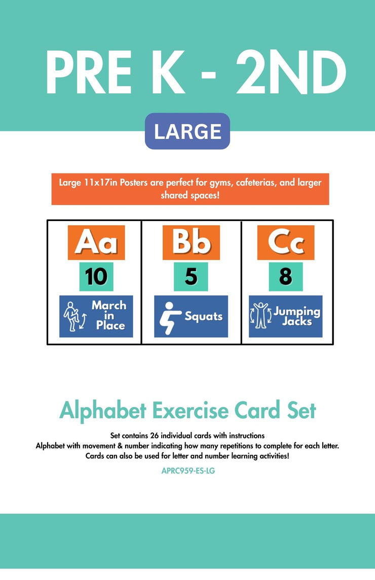 Alphabet Exercise Wall Cards