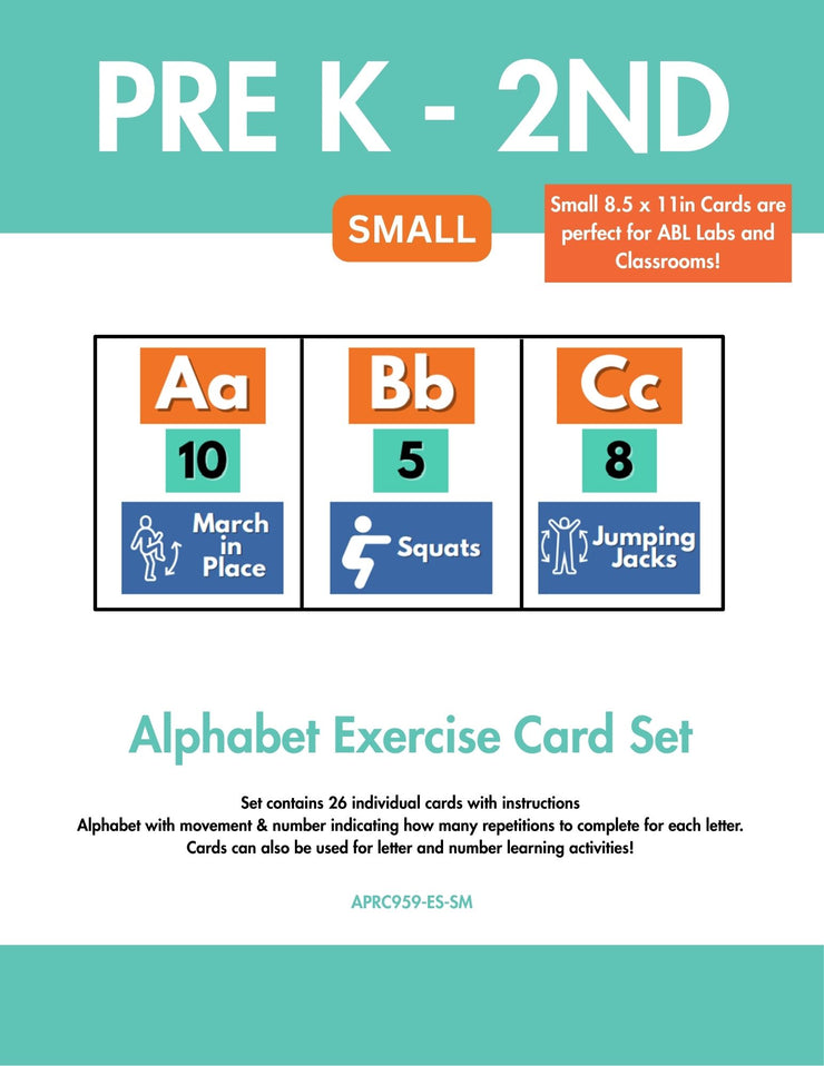 Alphabet Exercise Wall Cards