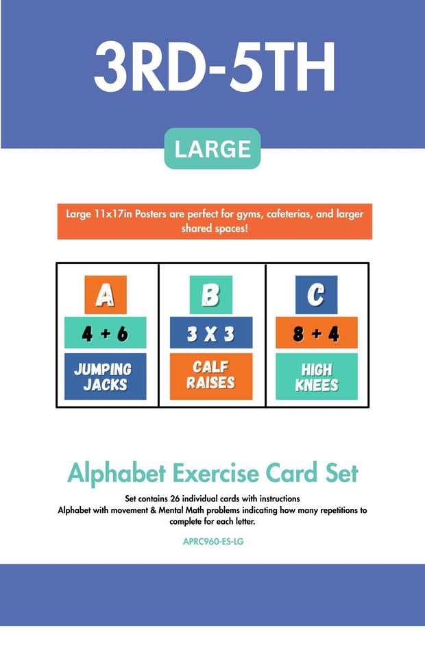 Alphabet Exercise Wall Cards