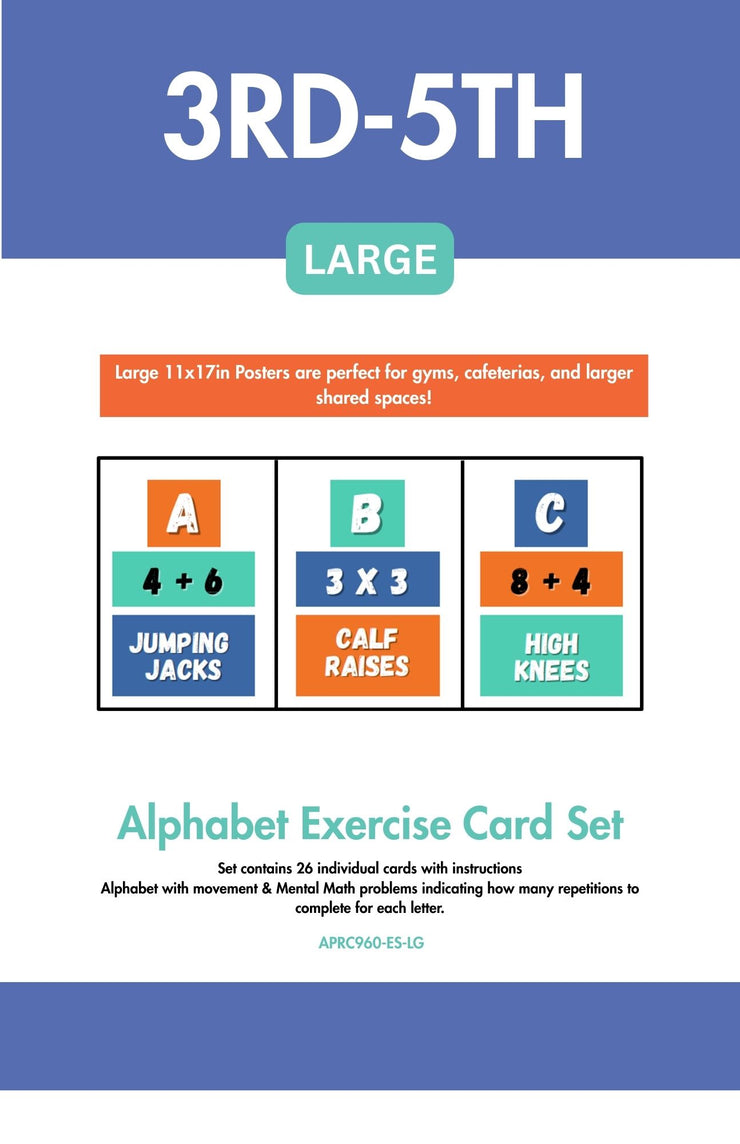 Alphabet Exercise Wall Cards