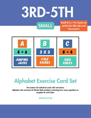 Alphabet Exercise Wall Cards