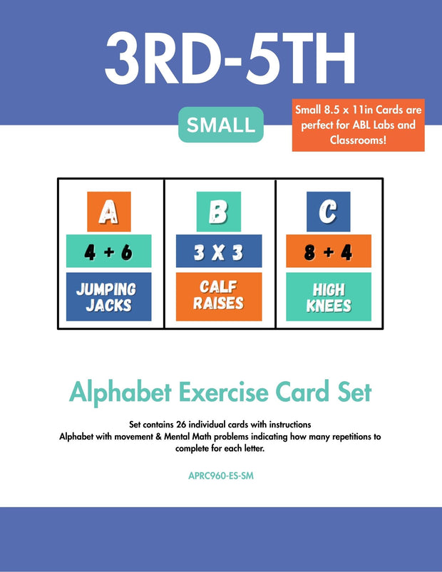 Alphabet Exercise Wall Cards