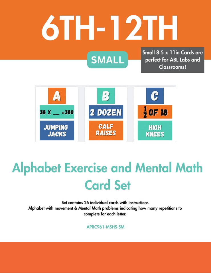 Alphabet Exercise Wall Cards