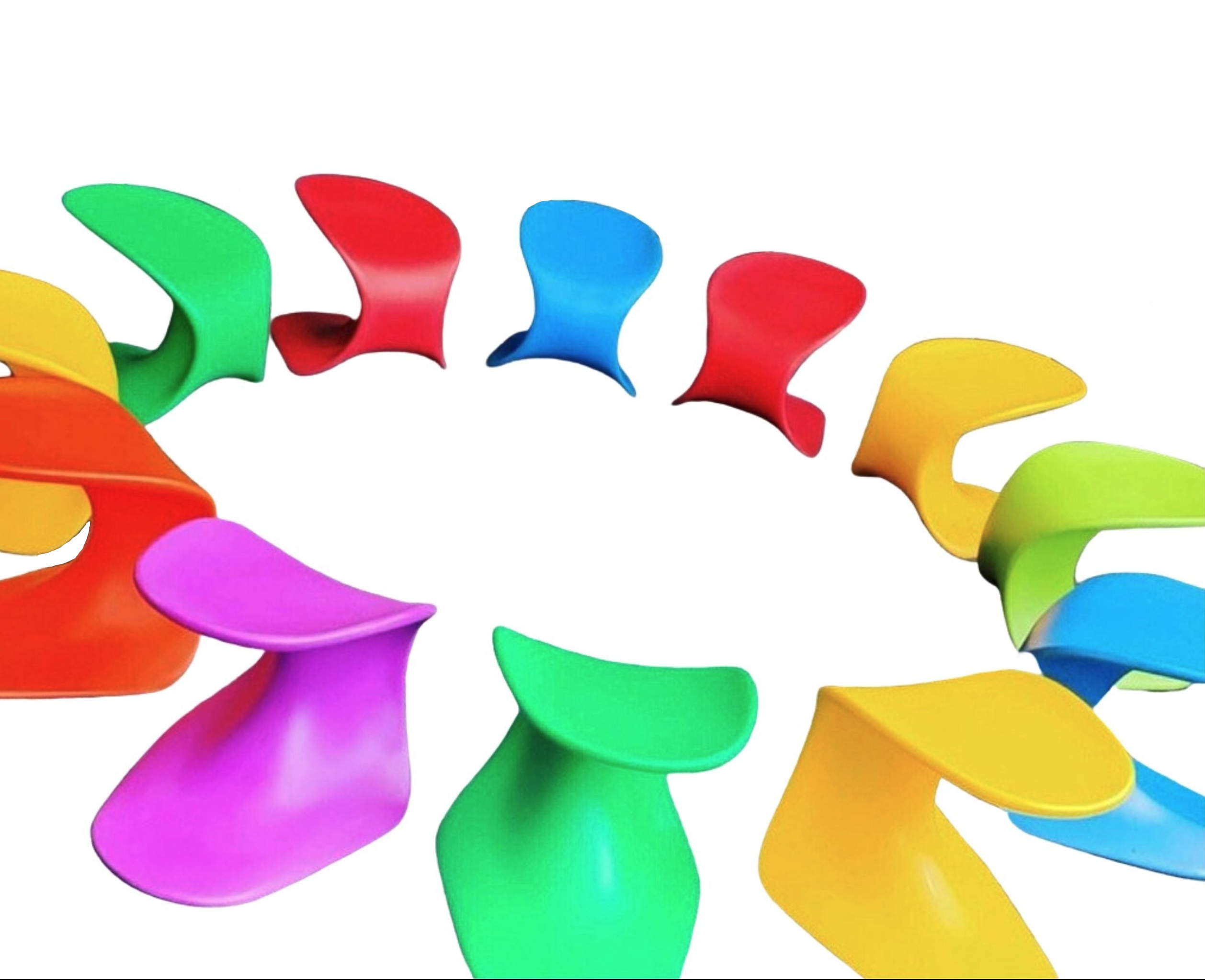 COMMON AREAS: Drift Series Collaborative Circle Chairs - Action Based Learning