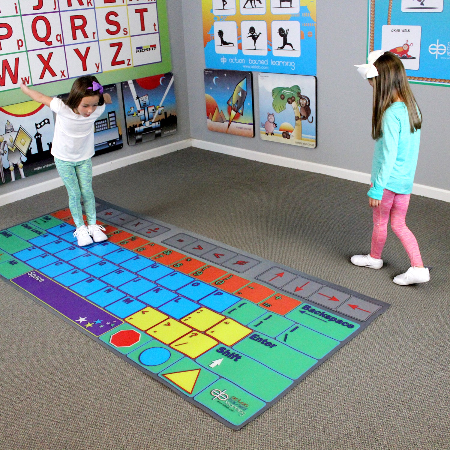 Keyboard Letter Learning Mat - Action Based Learning