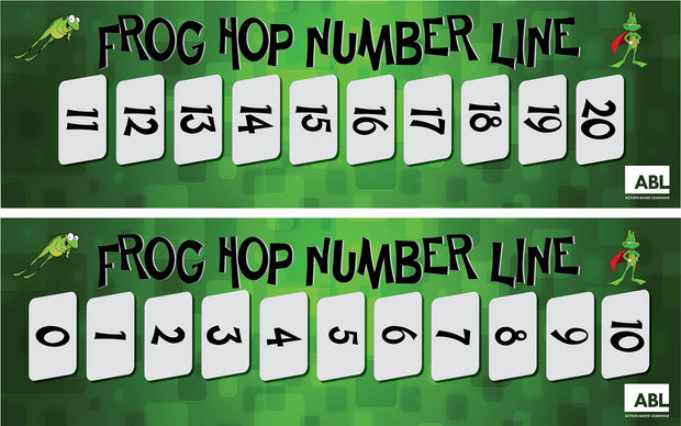 Frog Hop Number Line - Action Based Learning