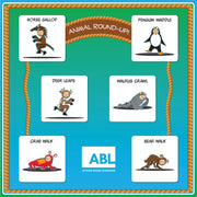 Animal Round-Up Wall Mount - Action Based Learning