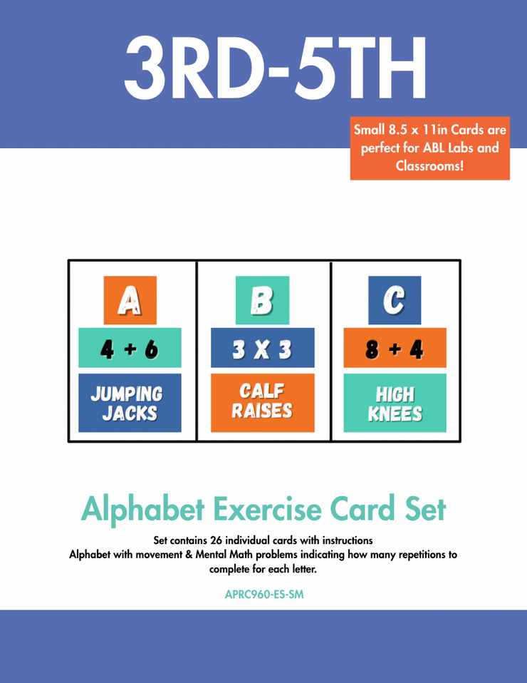 Alphabet Exercise Wall Cards - Action Based Learning
