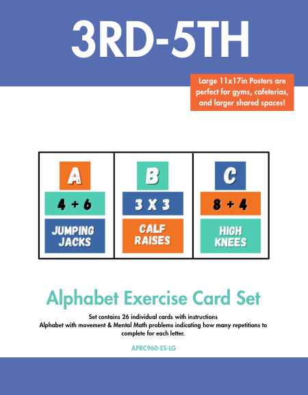 Alphabet Exercise Wall Cards - Action Based Learning
