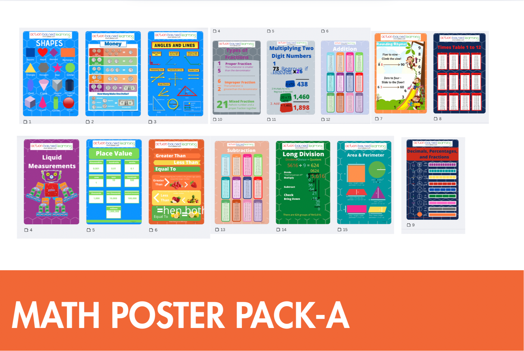Math Lab Poster Packs