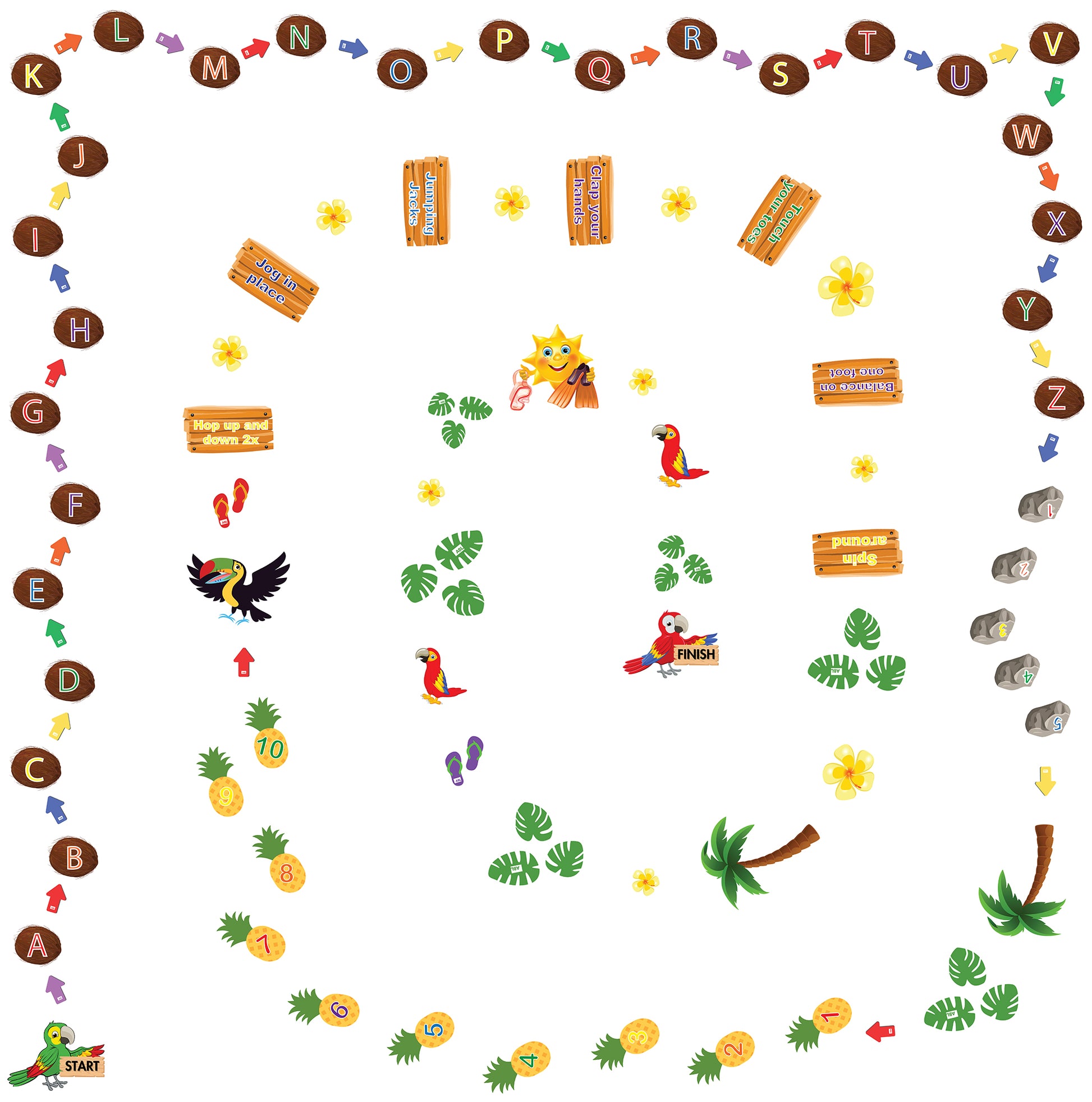 Adventure Sensory Path - ABL Tropics Hallway Set - Action Based Learning