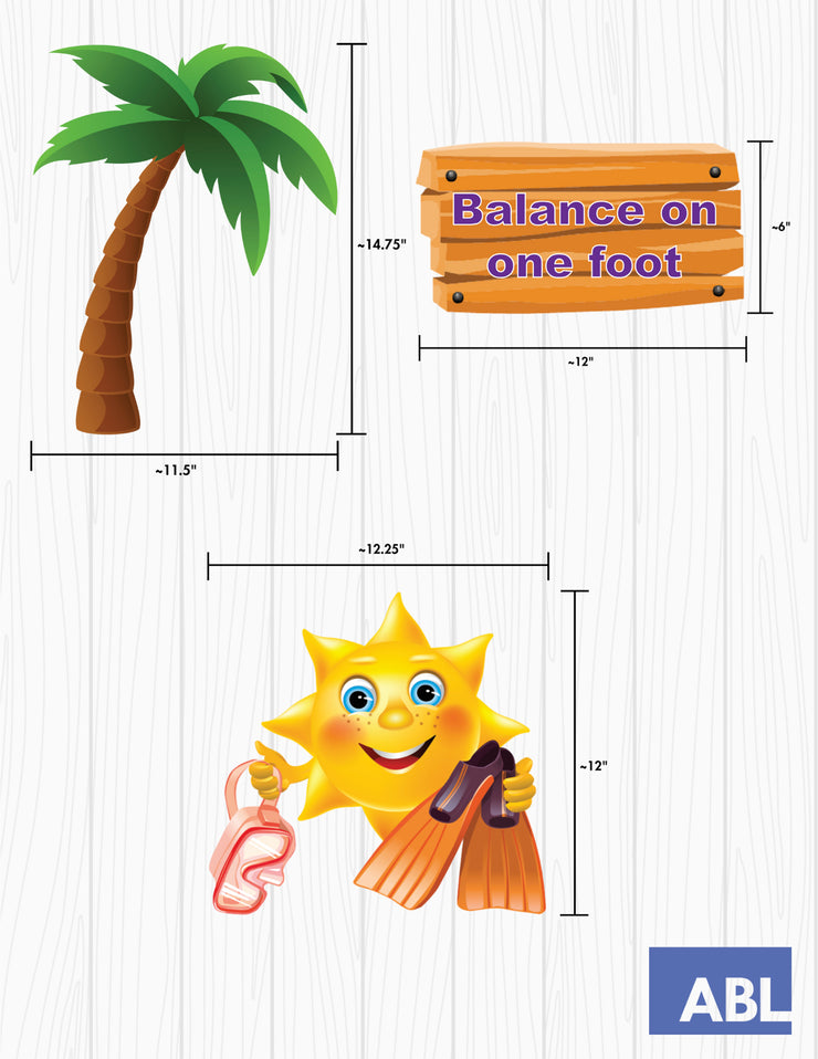 Tropics Hallway Set - Action Based Learning