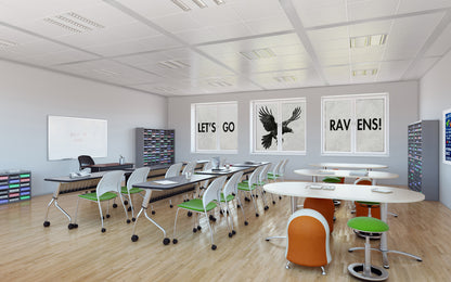 Custom Adhesive Window Graphics - Action Based Learning