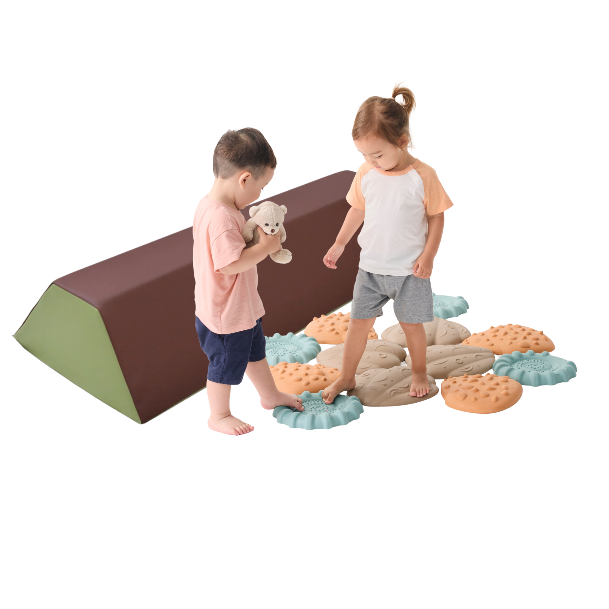 Soft Balance Beam & Steppers Set