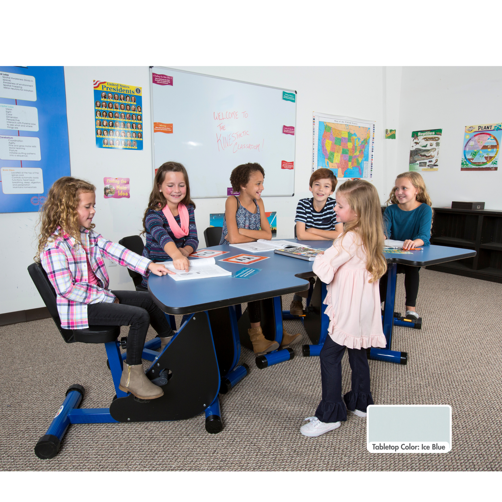 Super Small Student K1 Pedal Desks [K-2nd Grade]