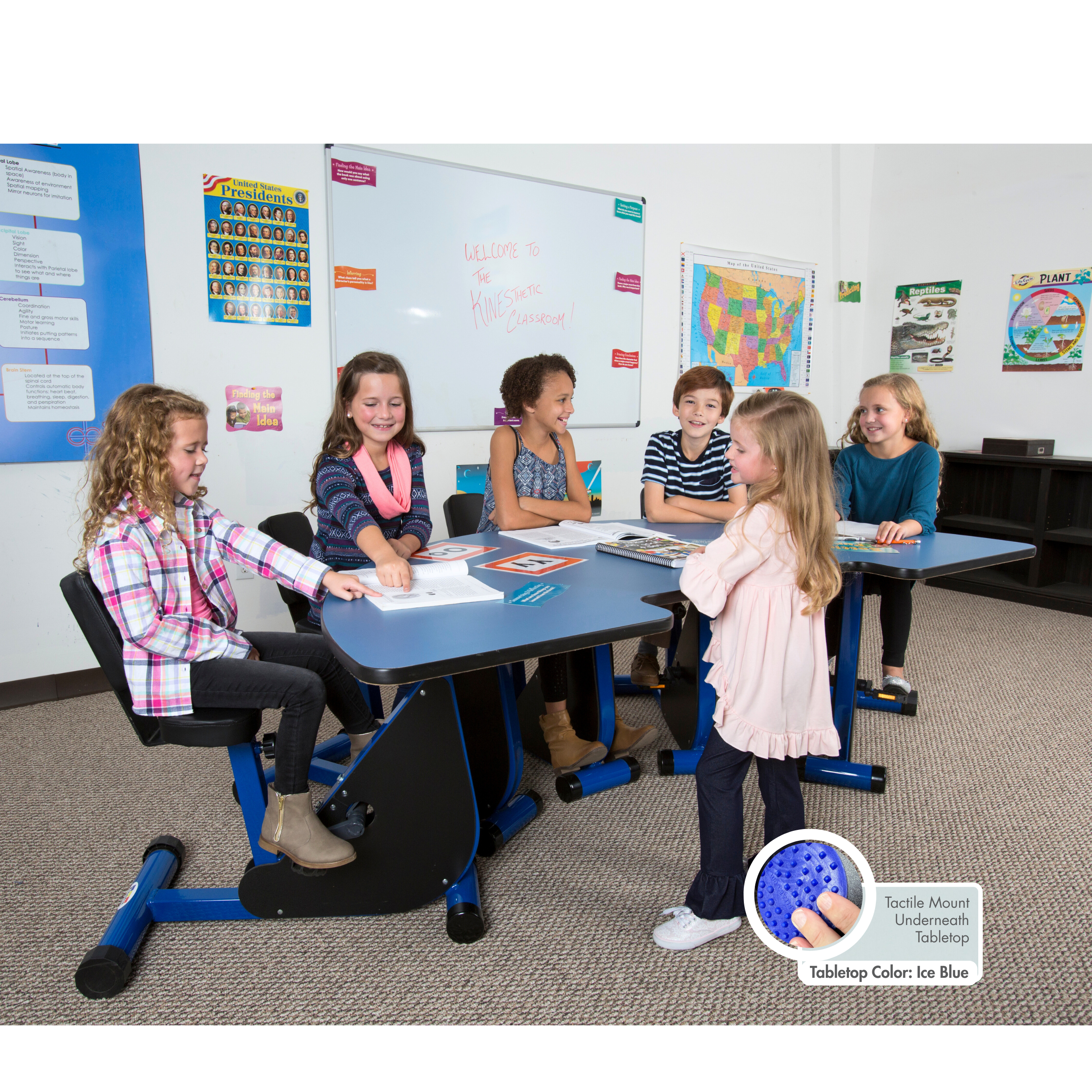 Super Small Student K1 Pedal Desks [K-2nd Grade]