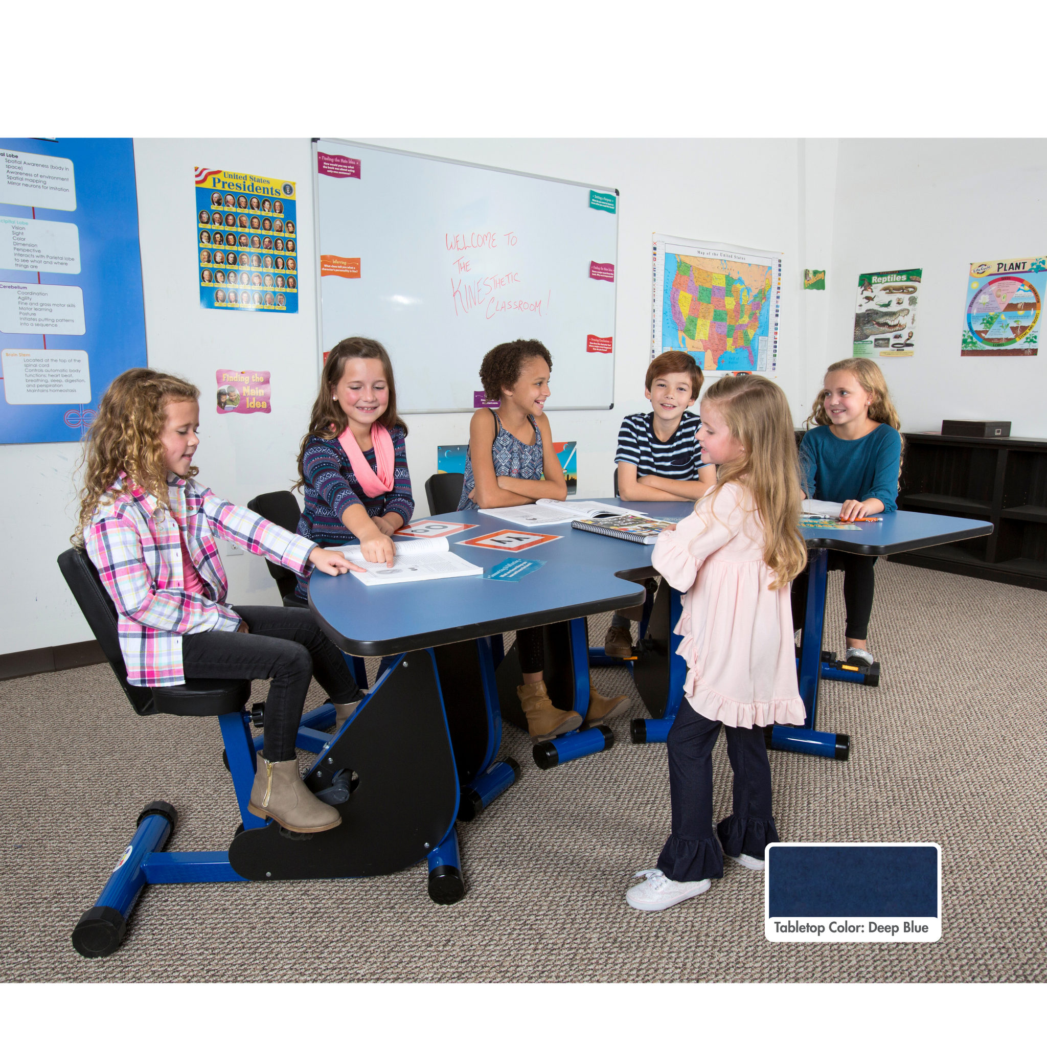 Super Small Student K1 Pedal Desks [K-2nd Grade]