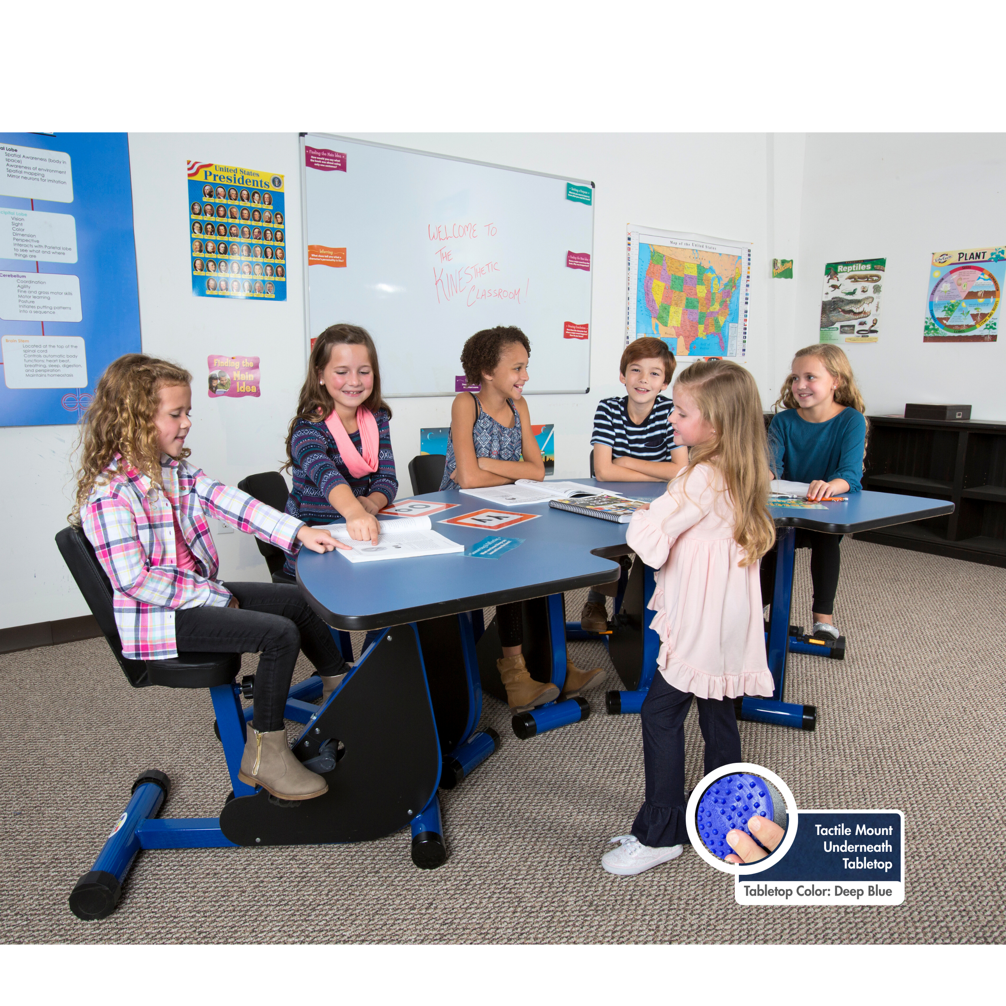 Super Small Student K1 Pedal Desks [K-2nd Grade]