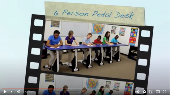 Student Pedal Desk (3-5TH) - actionbasedlearning