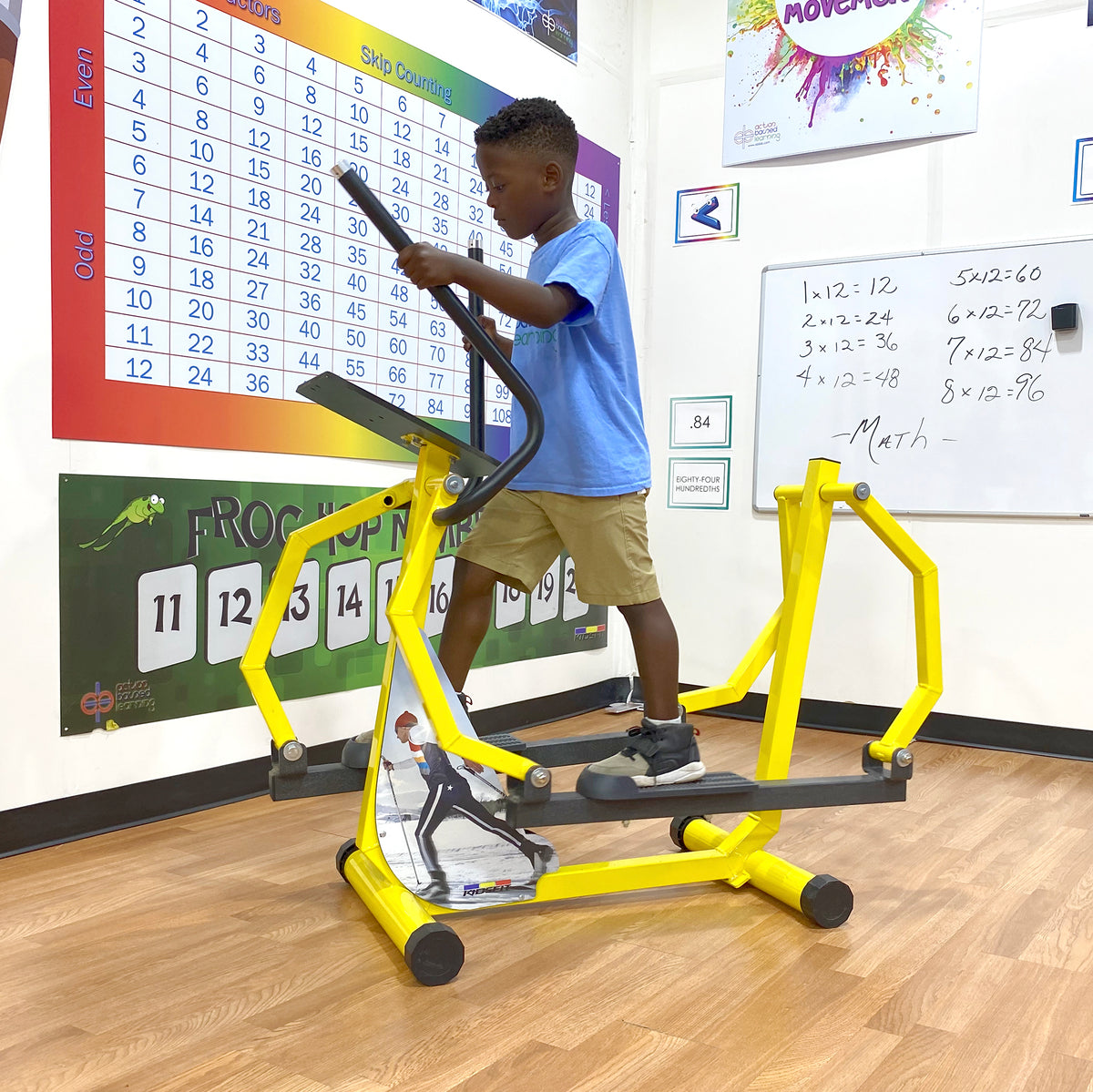 Youth Fitness Cross County Skier - Action Based Learning